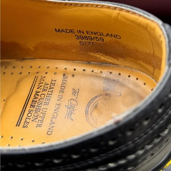 Dr. Martens Black Leather Men's Shoes Made in England