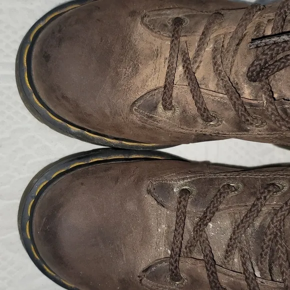 Dr. Martens boots Industrial  brown 100% leather Doc Marten Burnham 6 Men