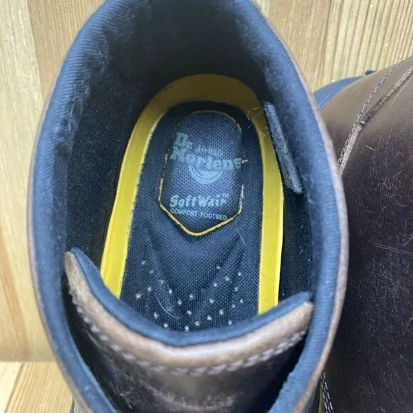 Dr Martens Boots Men Size 10 Brown Mid Leather 2013