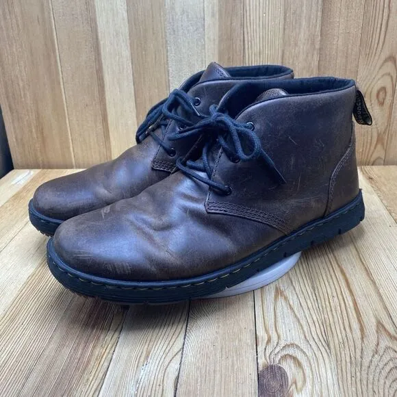 Dr Martens Boots Men Size 10 Brown Mid Leather 2013