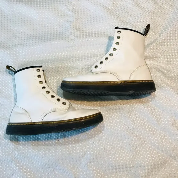 Dr. Martens Boots Zavala Women White Leather