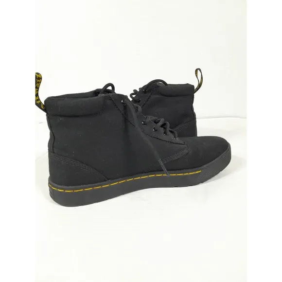 Dr. Martens CAIRO CANVAS CHUKKA Black BOOTS  Men Sz 9 Women Sz 10