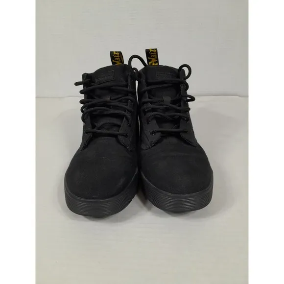 Dr. Martens CAIRO CANVAS CHUKKA Black BOOTS  Men Sz 9 Women Sz 10