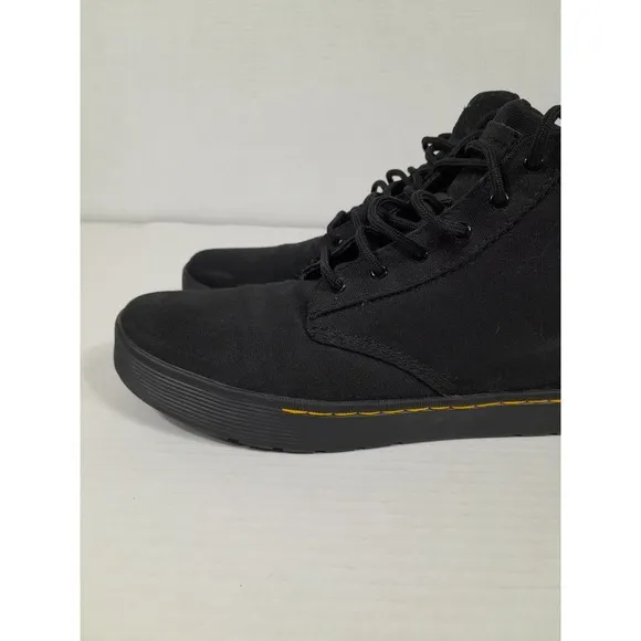 Dr. Martens CAIRO CANVAS CHUKKA Black BOOTS  Men Sz 9 Women Sz 10