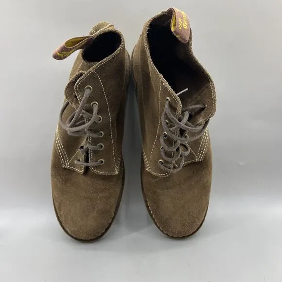 Dr. Martens Chris Chukka Boots Men Size 13 Brown Suede Lace Ankle Comfort Shoes