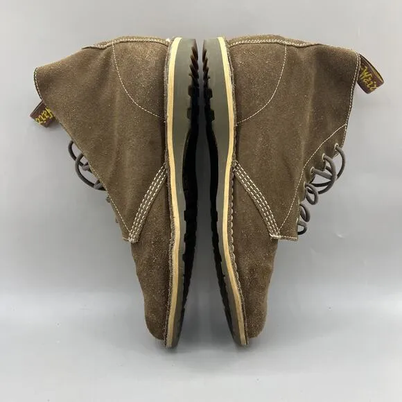 Dr. Martens Chris Chukka Boots Men Size 13 Brown Suede Lace Ankle Comfort Shoes