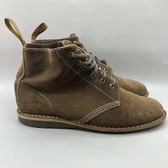 Dr. Martens Chris Chukka Boots Men Size 13 Brown Suede Lace Ankle Comfort Shoes