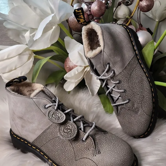 Dr Martens Church Nubuck &amp; Pebble Leather Monkey Boots size11 new
