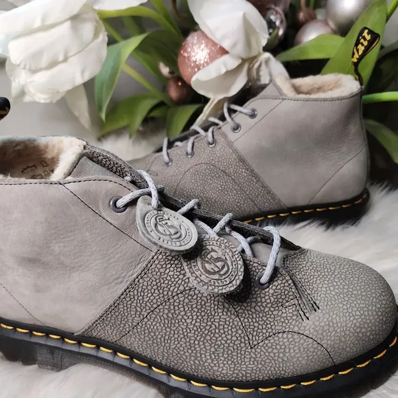Dr Martens Church Nubuck &amp; Pebble Leather Monkey Boots size11 new