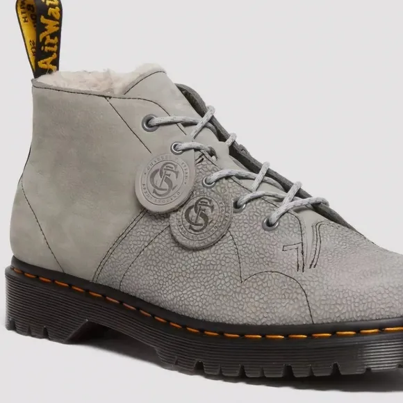 Dr Martens Church Nubuck &amp; Pebble Leather Monkey Boots size11 new