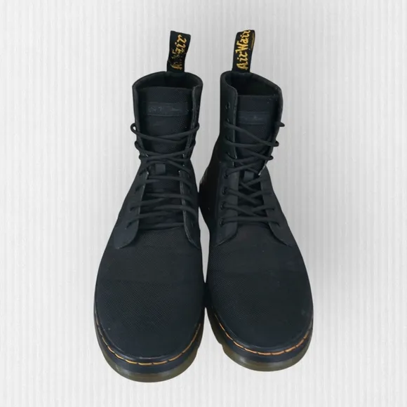 Dr. Martens Combs Lug Sole Combat Boot Black Unisex 9 Men 11 Women