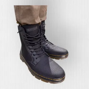 Dr. Martens Combs Lug Sole Combat Boot Black Unisex 9 Men 11 Women