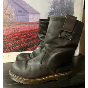 DR MARTENS INDUSTRIAL Brown STEEL TOE SAFETY BOOTS PULL ON MEN 9 L 10