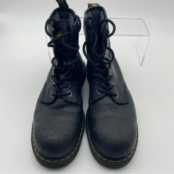 Dr Martens Industrial Steel Toe Men Size 13 Boots Black Leather Shoe Air Wair