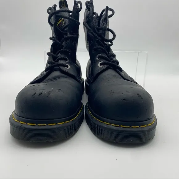 Dr Martens Industrial Steel Toe Men Size 13 Boots Black Leather Shoe Air Wair