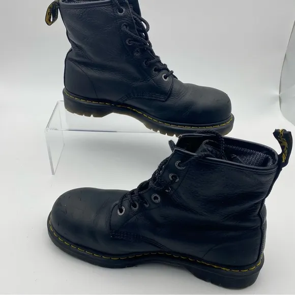 Dr Martens Industrial Steel Toe Men Size 13 Boots Black Leather Shoe Air Wair