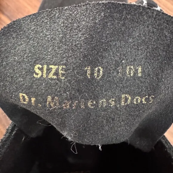 Dr. Martens Limited Black Suede Boots (Made in England)
