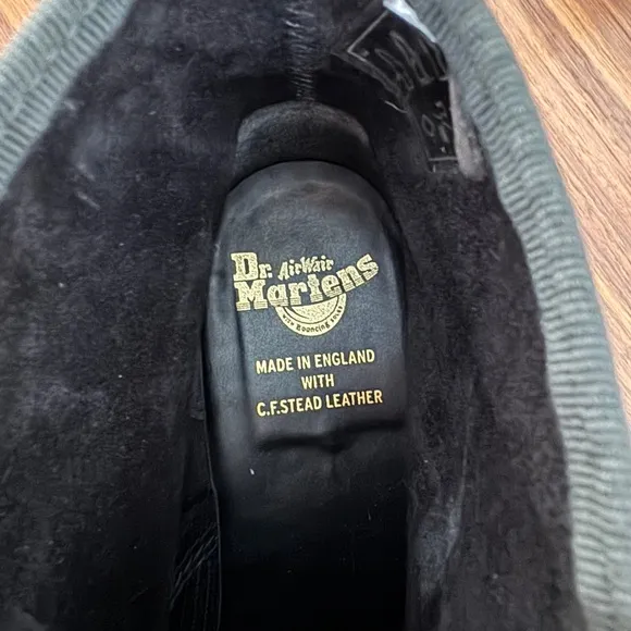 Dr. Martens Limited Black Suede Boots (Made in England)