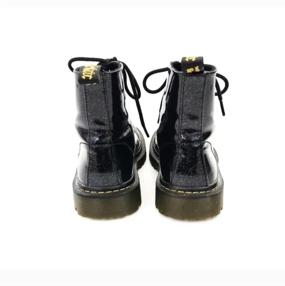 Dr. Martens LUANA Cosmic Glitter Black Boots