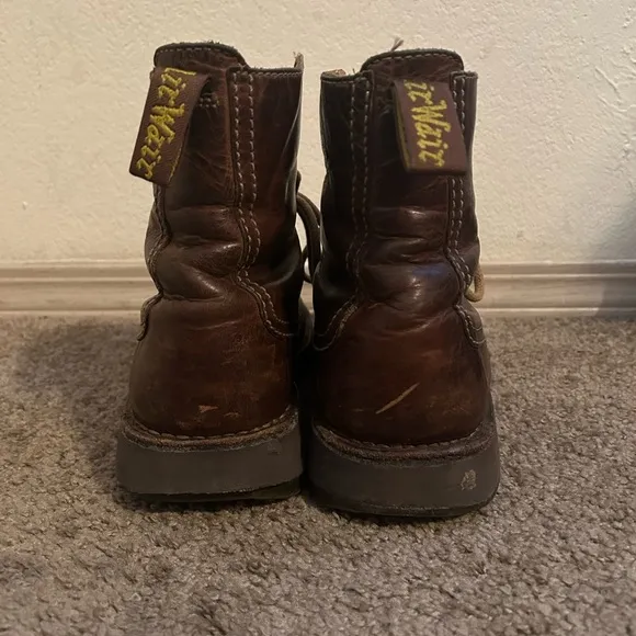 Dr. Martens Men’s Jasper Ankle Boots Leather Dark Brown Size 13 Outdoor Comfort