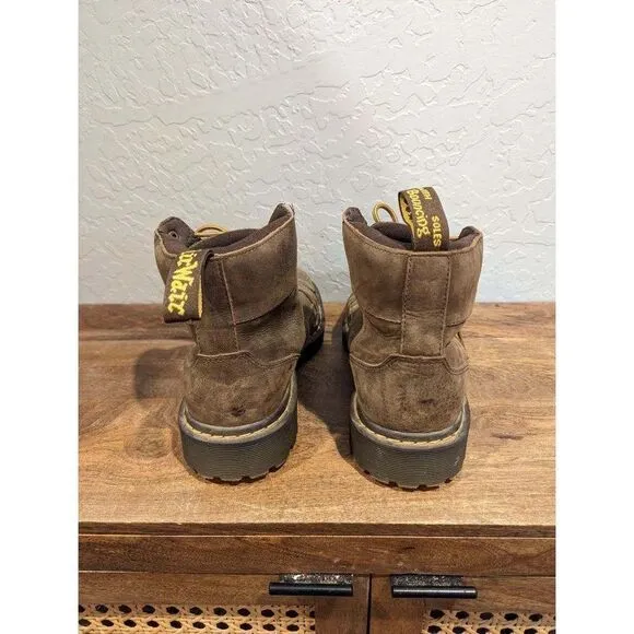 DR. MARTENS Men's Nashville Brown Boots US Size 10 Men air wair