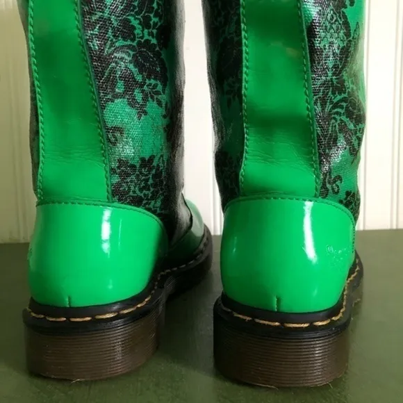 Dr Martens NELLIE Tall/Knee Patent Leather Festival Boots