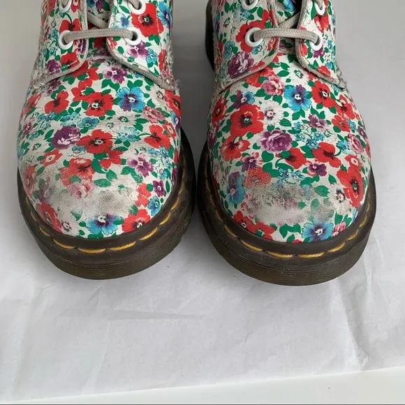 Dr. Martens Pascal Floral Poppy Leather Boots