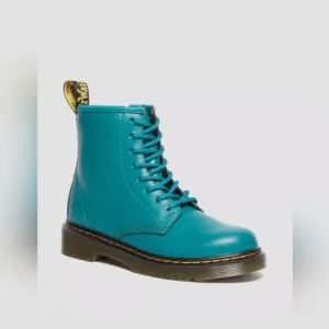DR. MARTENS ROMARIO 1460 TEAL GREEN BOOTS US WMN 7/ MEN 6