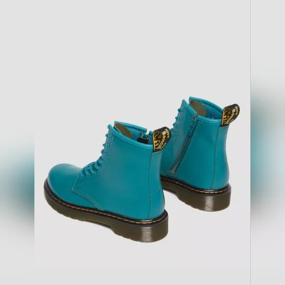 DR. MARTENS ROMARIO 1460 TEAL GREEN BOOTS US WMN 7/ MEN 6