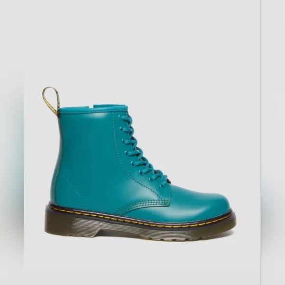 DR. MARTENS ROMARIO 1460 TEAL GREEN BOOTS US WMN 7/ MEN 6