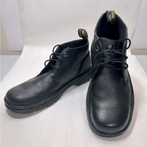 Dr Martens Sussex Men Industrial Black Leather Slip Resistant Ankle Boots sz 12