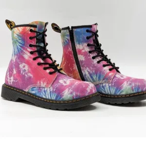 Dr Martens Unisex 1460 Y Multicolored Suede 8-Eyelet Lace-up Combat Boots M6