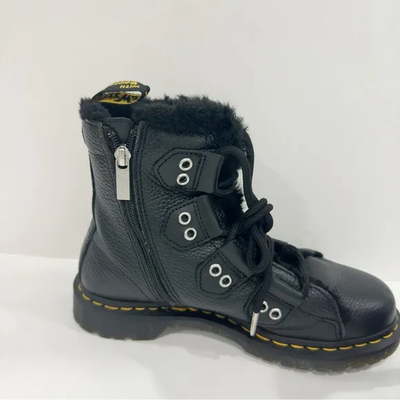Dr Martens Women's 1460 Fur Boots