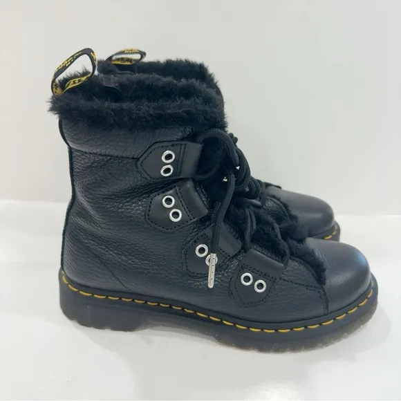 Dr Martens Women's 1460 Fur Boots