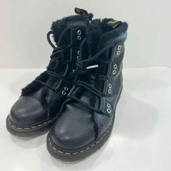 Dr Martens Women's 1460 Fur Boots