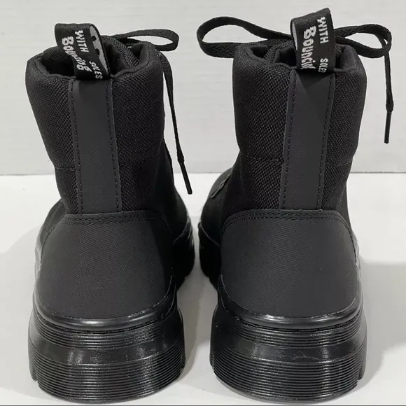 Dr. Martens Women's Combs Poly Casual Lace Up Boot Black Ajax , Sz-7.US/38.EU