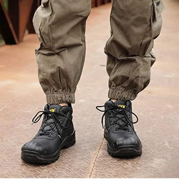 DRKA Men’s Water Resistant Steel Toe Tactical Work Boots