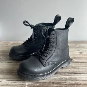 Dr.Martens 1460 Serena Faux Fur lined leather boots Kids Size 8