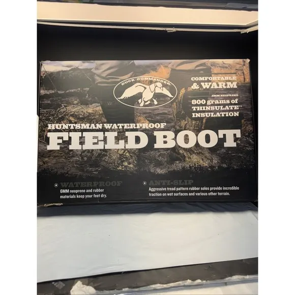 Duck Commander Rubber Men's Hunting Boot, Canteen/Realtree Timber