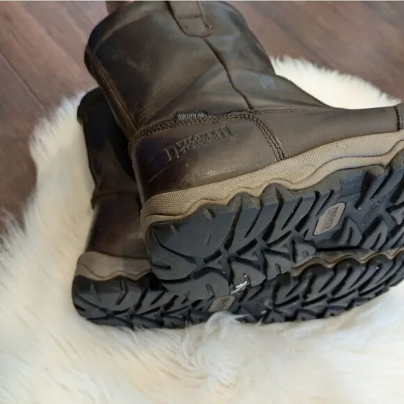 Duluth Trading Co Men's Wild Boar Insulated Pull On Boots brown leather size 9