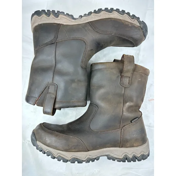 Duluth Trading Men's Wild Boar Insulated Leather Boots, Size 10.5 M, Dark Brown