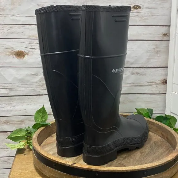 Dunlop Monarch 16&quot; Steel Toe ASTM F 2413-11 Rubber Work Boots Men 9 Women 11