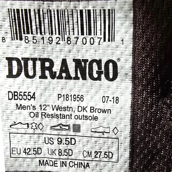 Durango Rebel Patriotic Flag Western Boots for Men - Brown - 9.5D