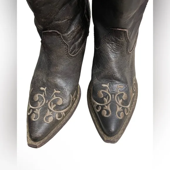 Durango Western Boots Women 12”Crush Scroll Chocolate Rd3203 Color:Brown Size:6