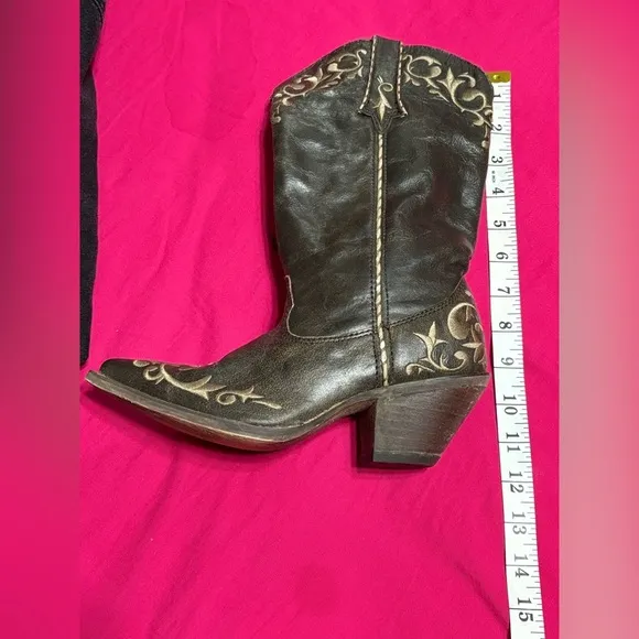 Durango Western Boots Women 12”Crush Scroll Chocolate Rd3203 Color:Brown Size:6