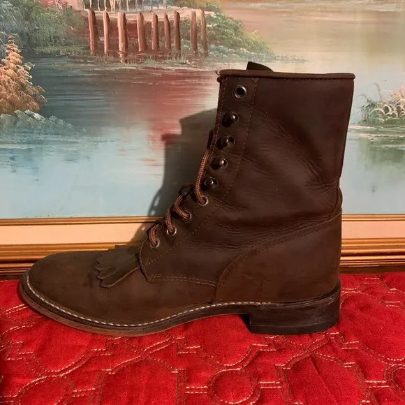 Durango Womens Leather Hiking/Work Boots Brown 8.5 EE