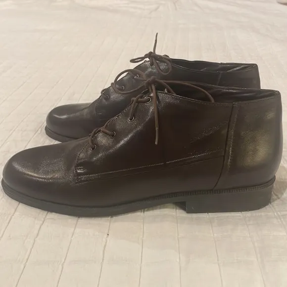 Easy spirit antigravity shoes briar brown leather boots men size 9 Brazil