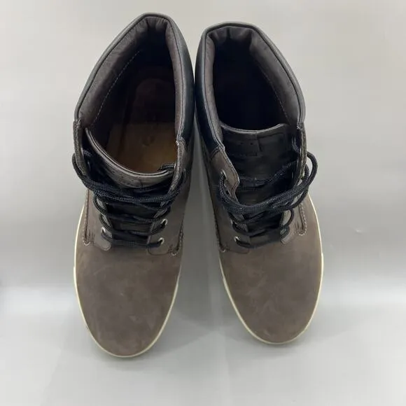 Ecco Eisner Chukka Boots Men Size 13 US, 47 EU Brown Leather Casual Comfort Shoe