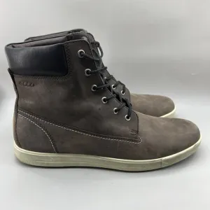 Ecco Eisner Chukka Boots Men Size 13 US, 47 EU Brown Leather Casual Comfort Shoe