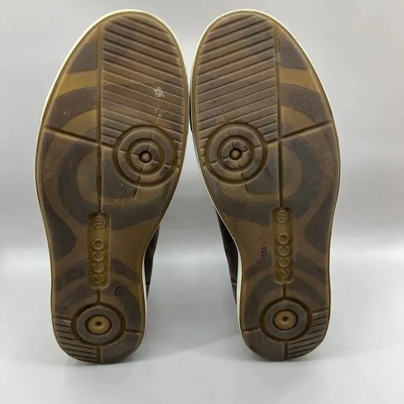 Ecco Eisner Chukka Boots Men Size 13 US, 47 EU Brown Leather Casual Comfort Shoe
